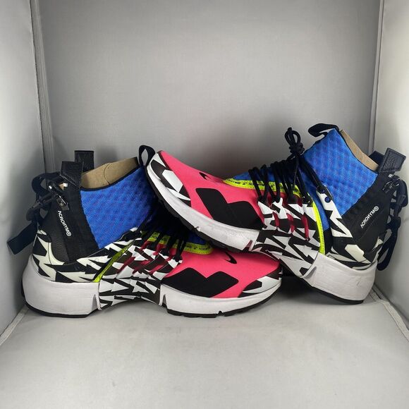 Nike Air Presto Mid Utility Acronym Racer Pink AH7832-600 Size 9 With Box 2018 - Picture 6 of 9